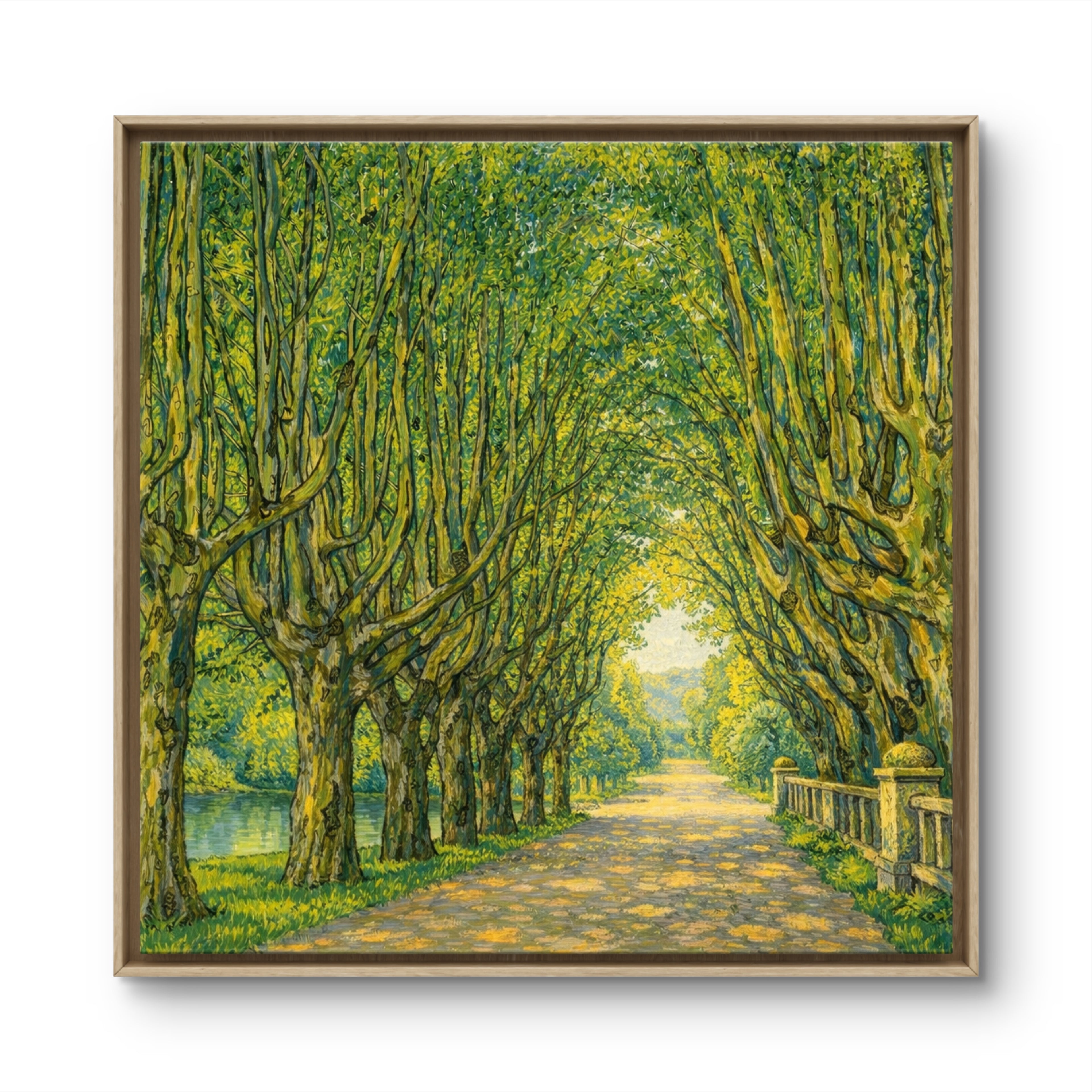 Avenue in Schloss Kammer Park (near Lake Attersee), Gustav Klimt, 1912, Restoration by Elliott Best