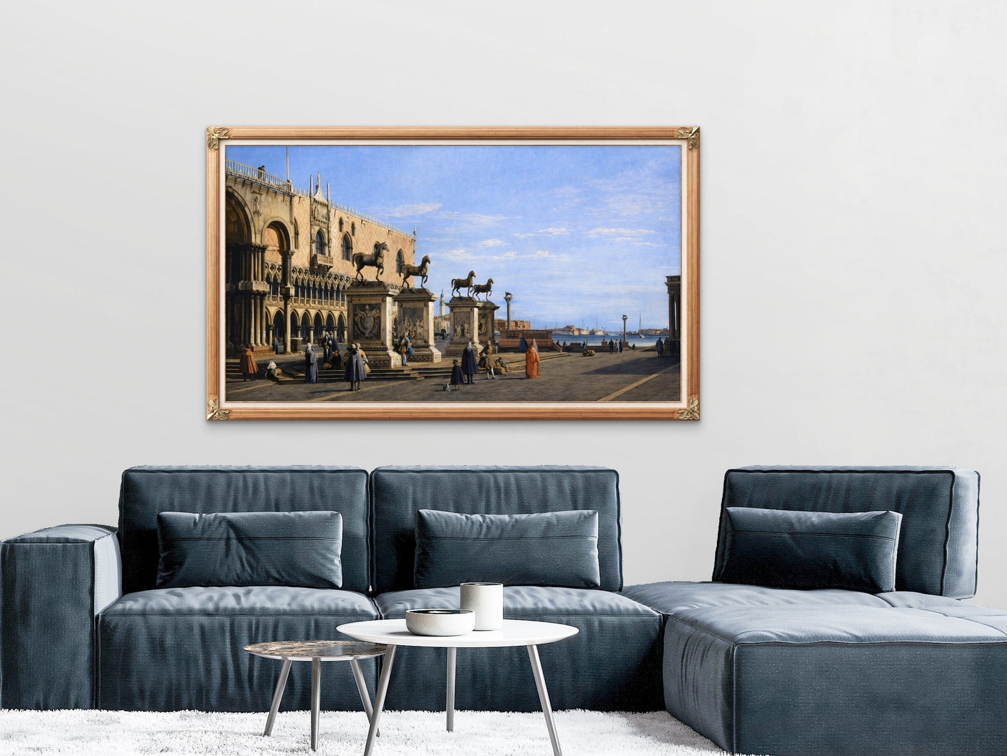 Capriccio, Horses of San Marco in Piazzetta, by Canaletto