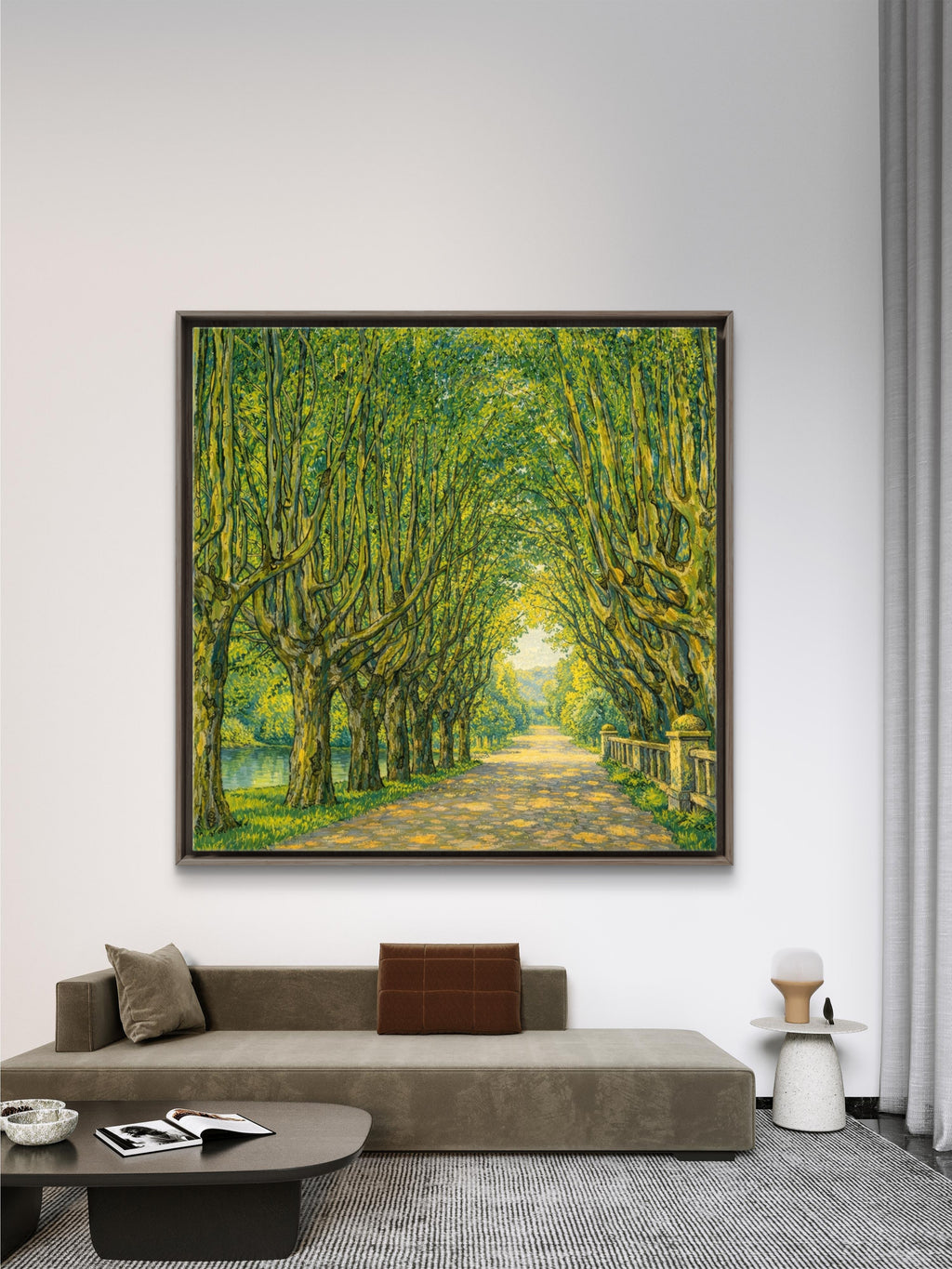Avenue in Schloss Kammer Park (near Lake Attersee), Gustav Klimt, 1912, Restoration by Elliott Best