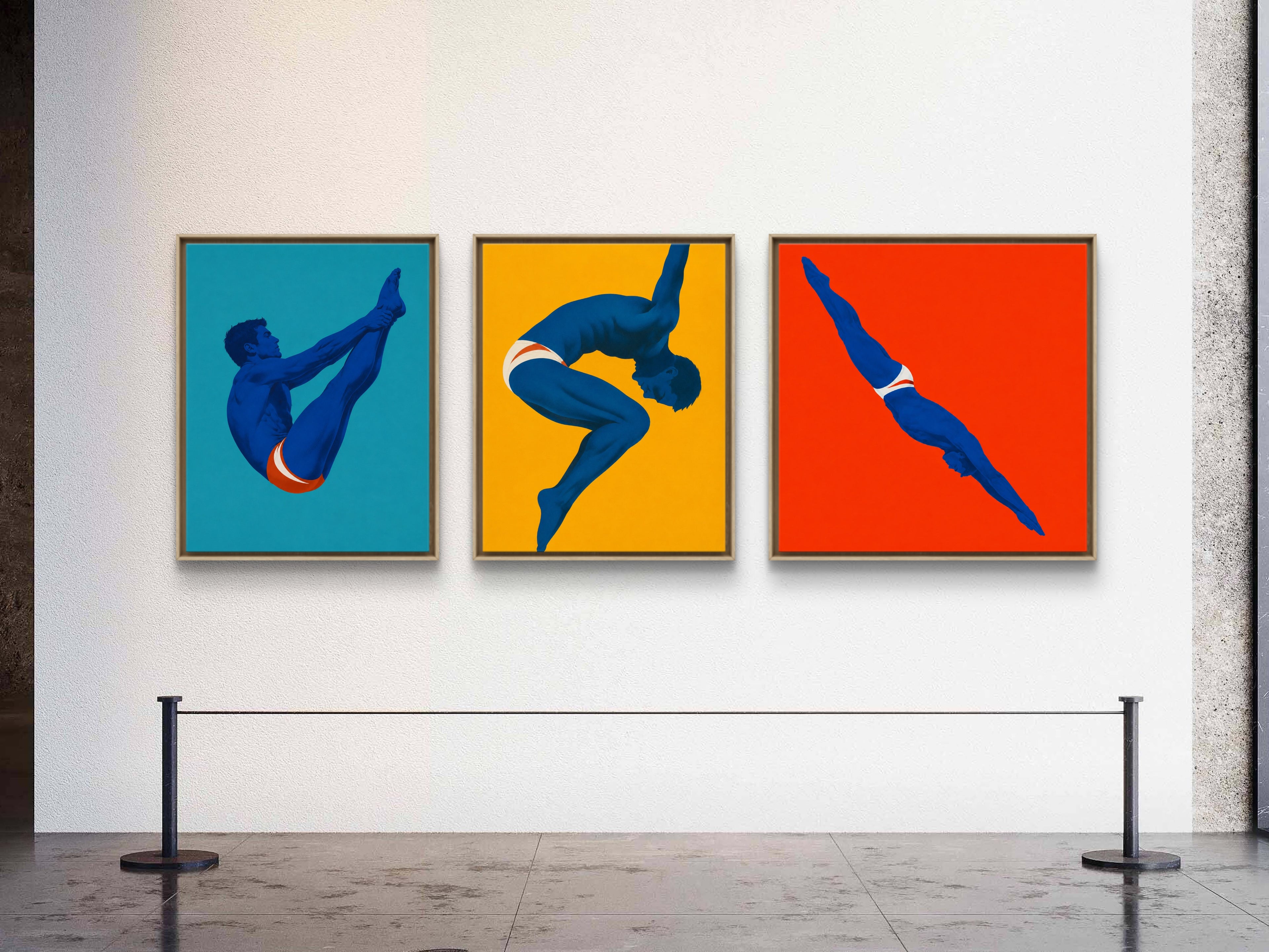 The Diver Series, Poetry of Movement, An Original Artwork by Elliott Best