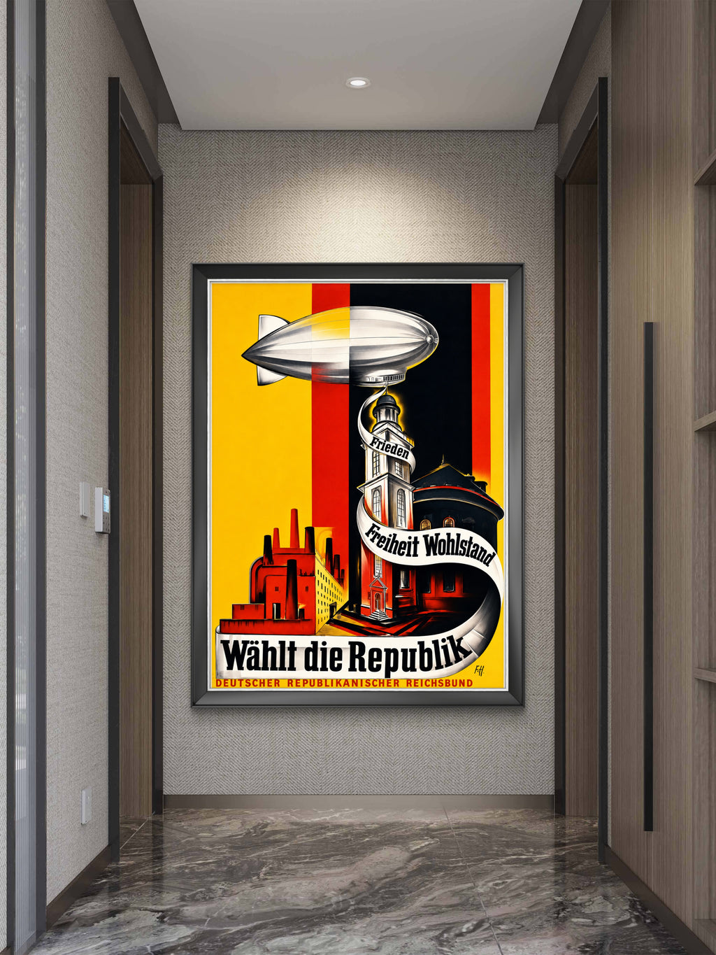 “Wählt die Republik” / “Vote for the Republic” Vintage Political Poster