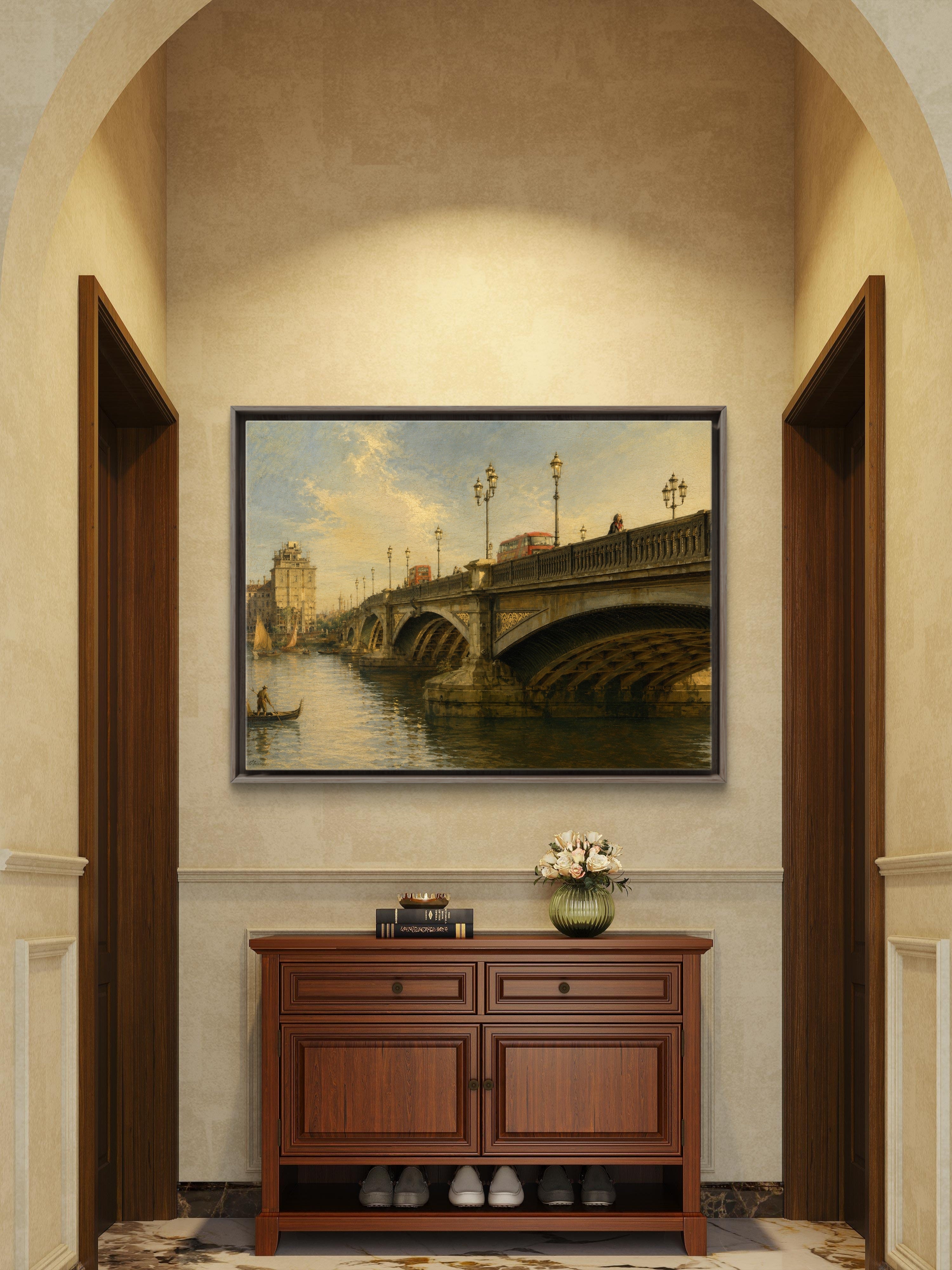 Battersea Bridge from the Thames 2024, School of Canaletto