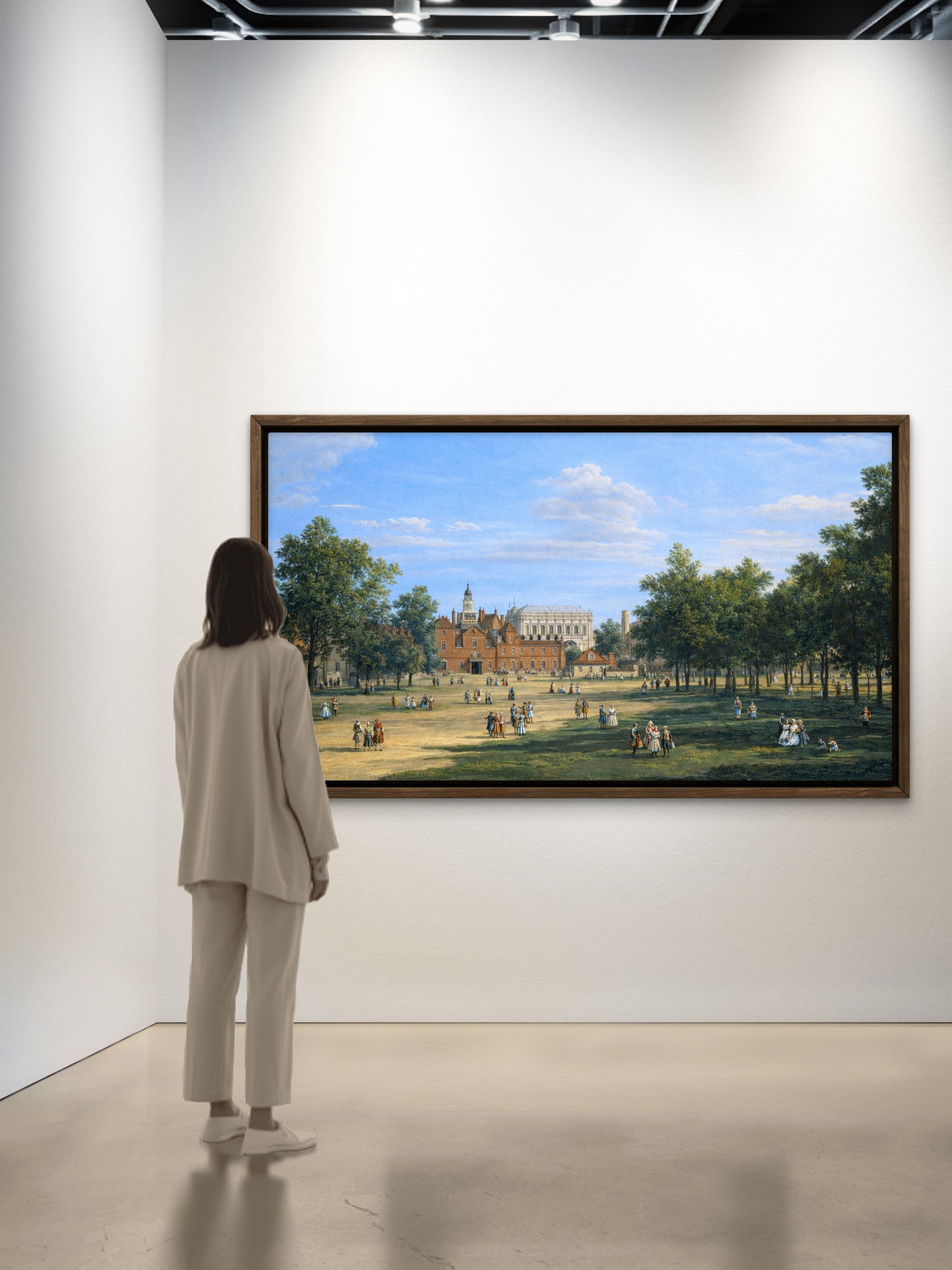 The Old Horse Guards and the Banqueting House from St James's Park, by Canaletto