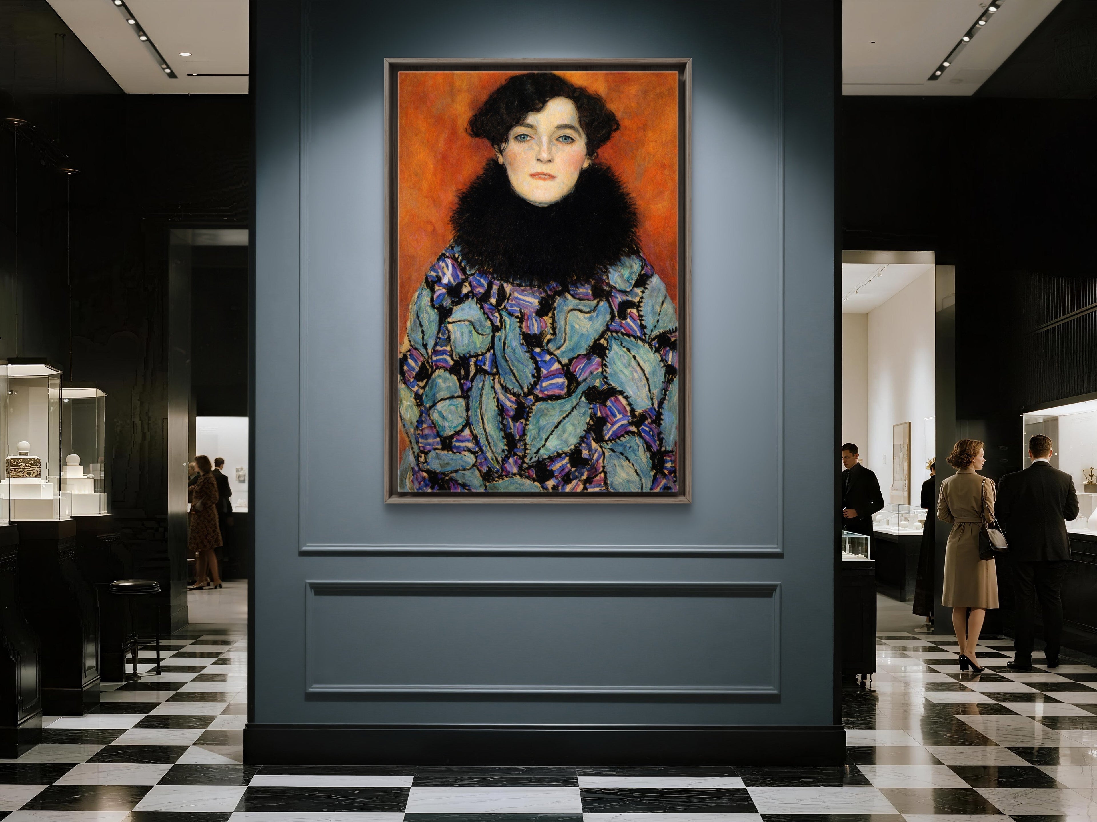 Portrait of Friederike Maria Beer, 1916, Gustav Klimt, Remasted in the Elliott Best Studio
