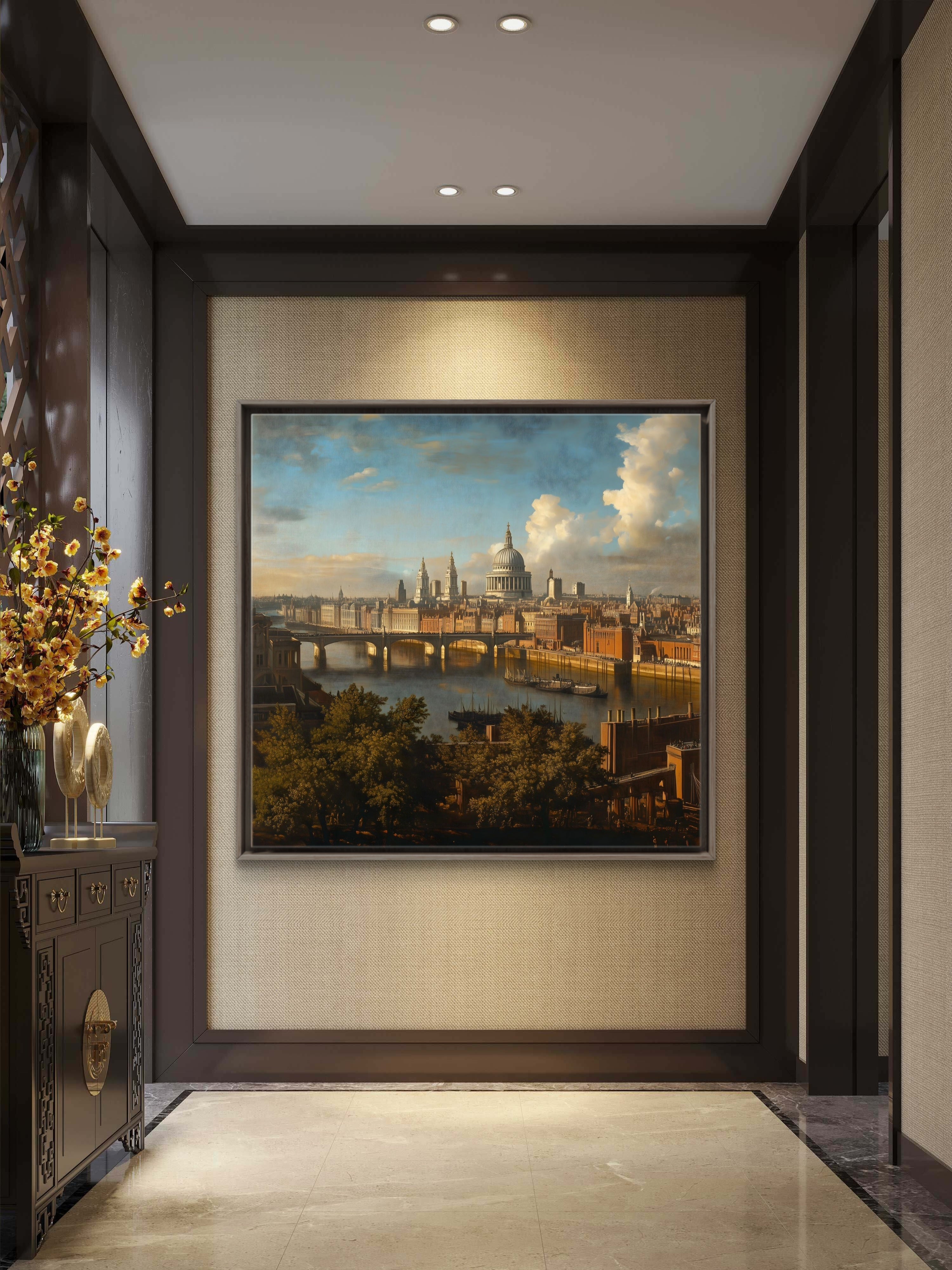 The Thames, the Bridges & St. Paul’s, School of Canaletto