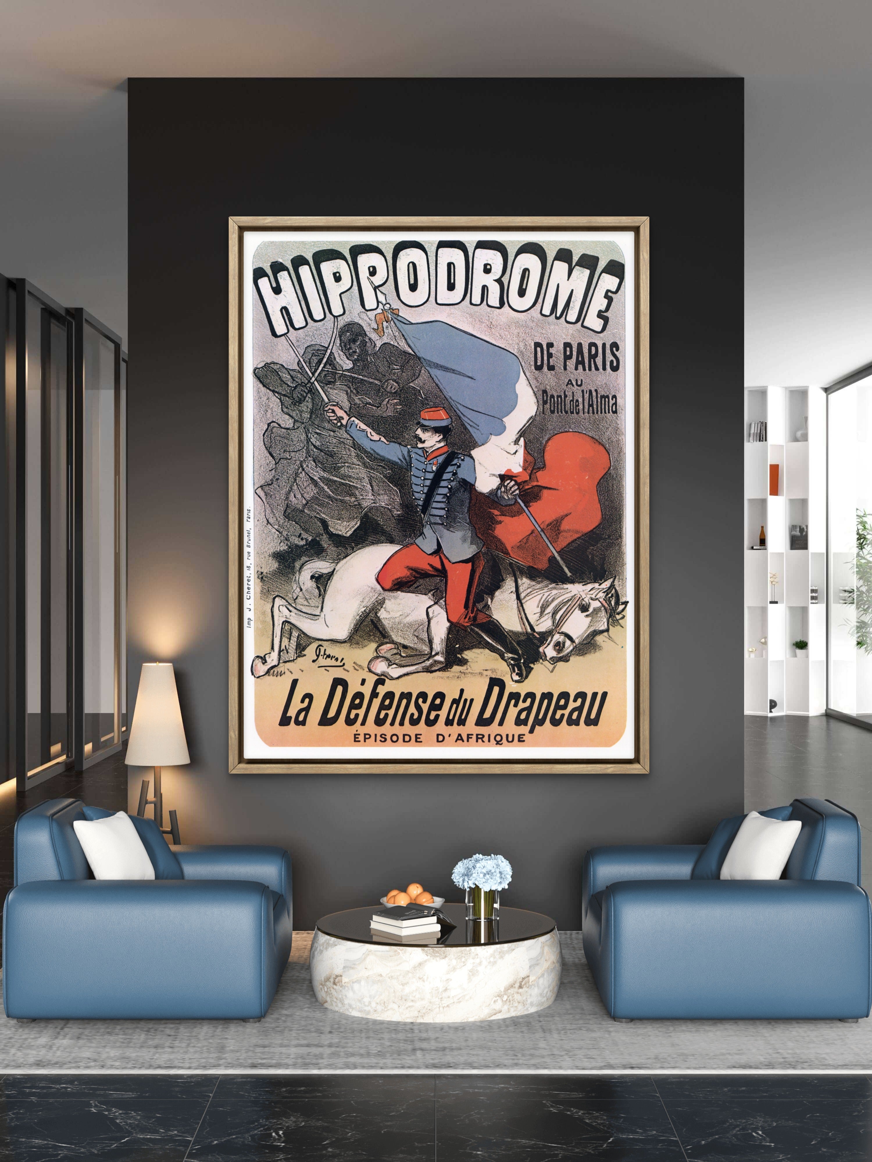 Jules Chéret La Défense du Drapeau 1880 - Patriotic French Poster