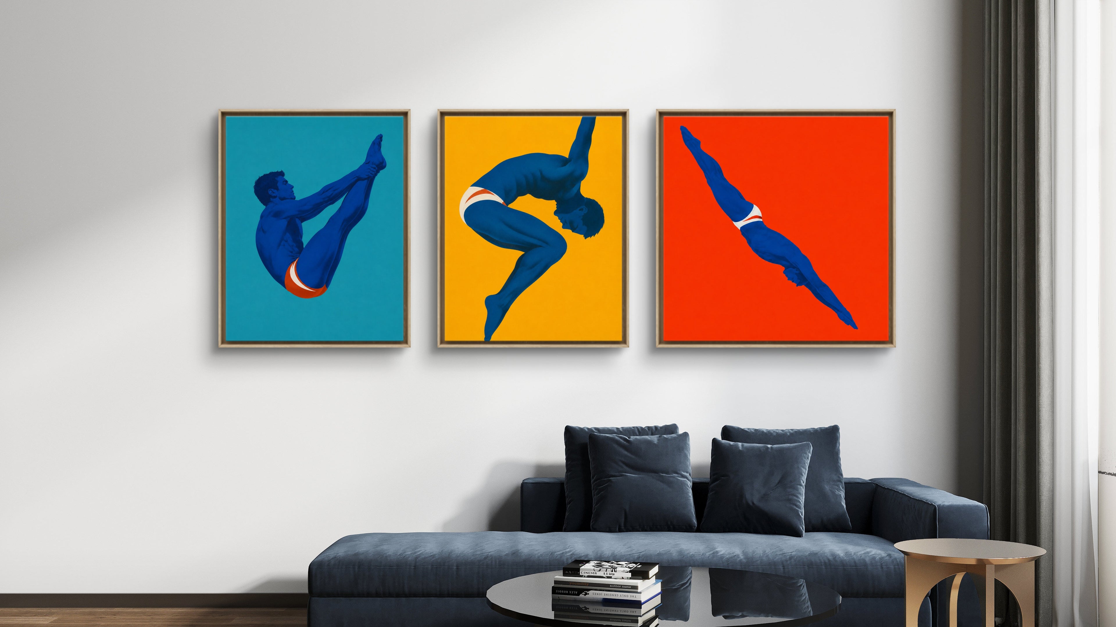 The Diver Series, Poetry of Movement, An Original Artwork by Elliott Best