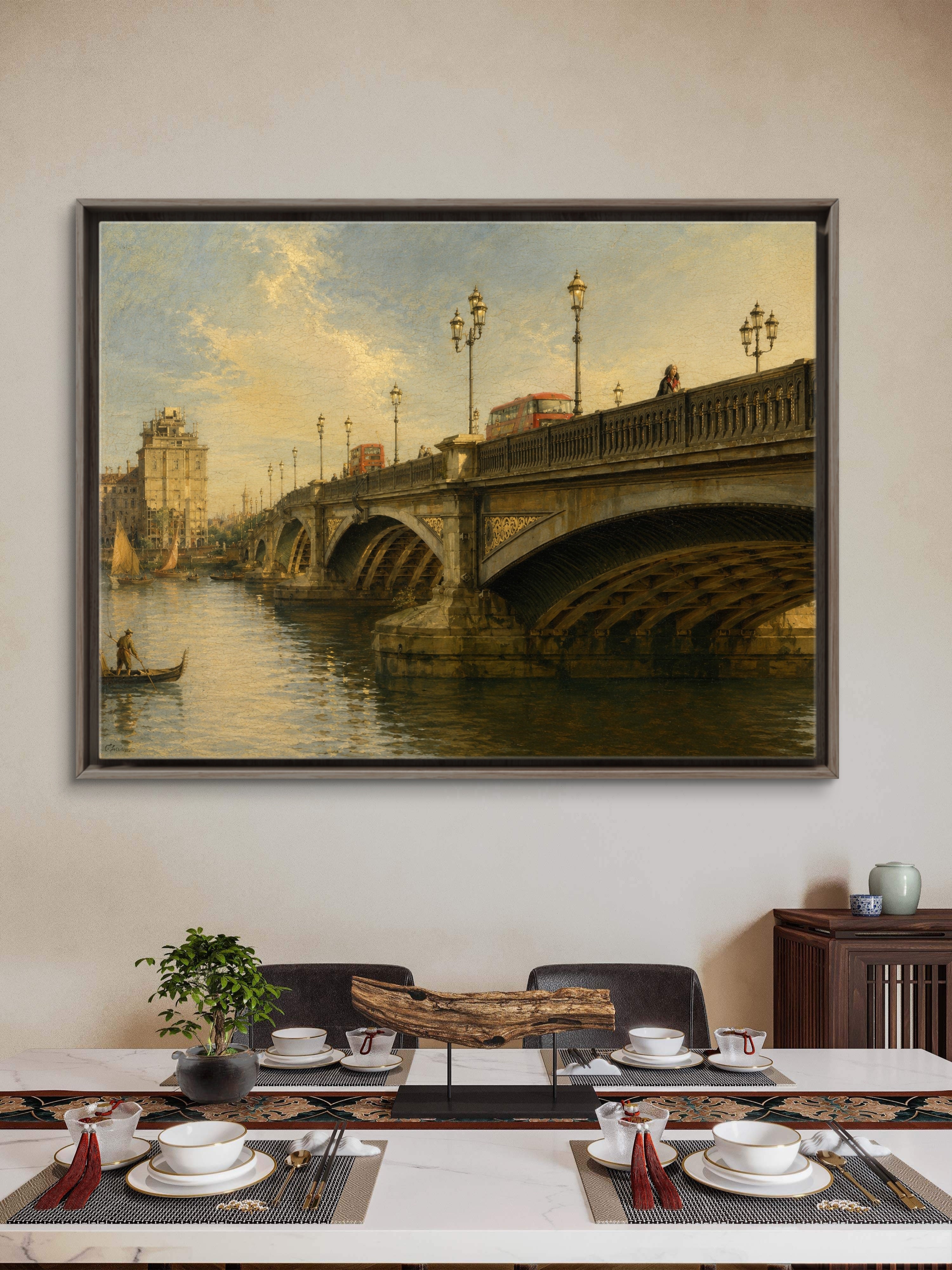 Battersea Bridge from the Thames 2024, School of Canaletto