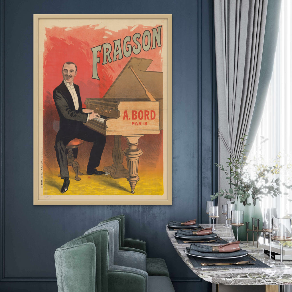 "Harry Fragson Music Hall Poster by Émile Tabouret 1890," remastered in the Elliott Best Studio.