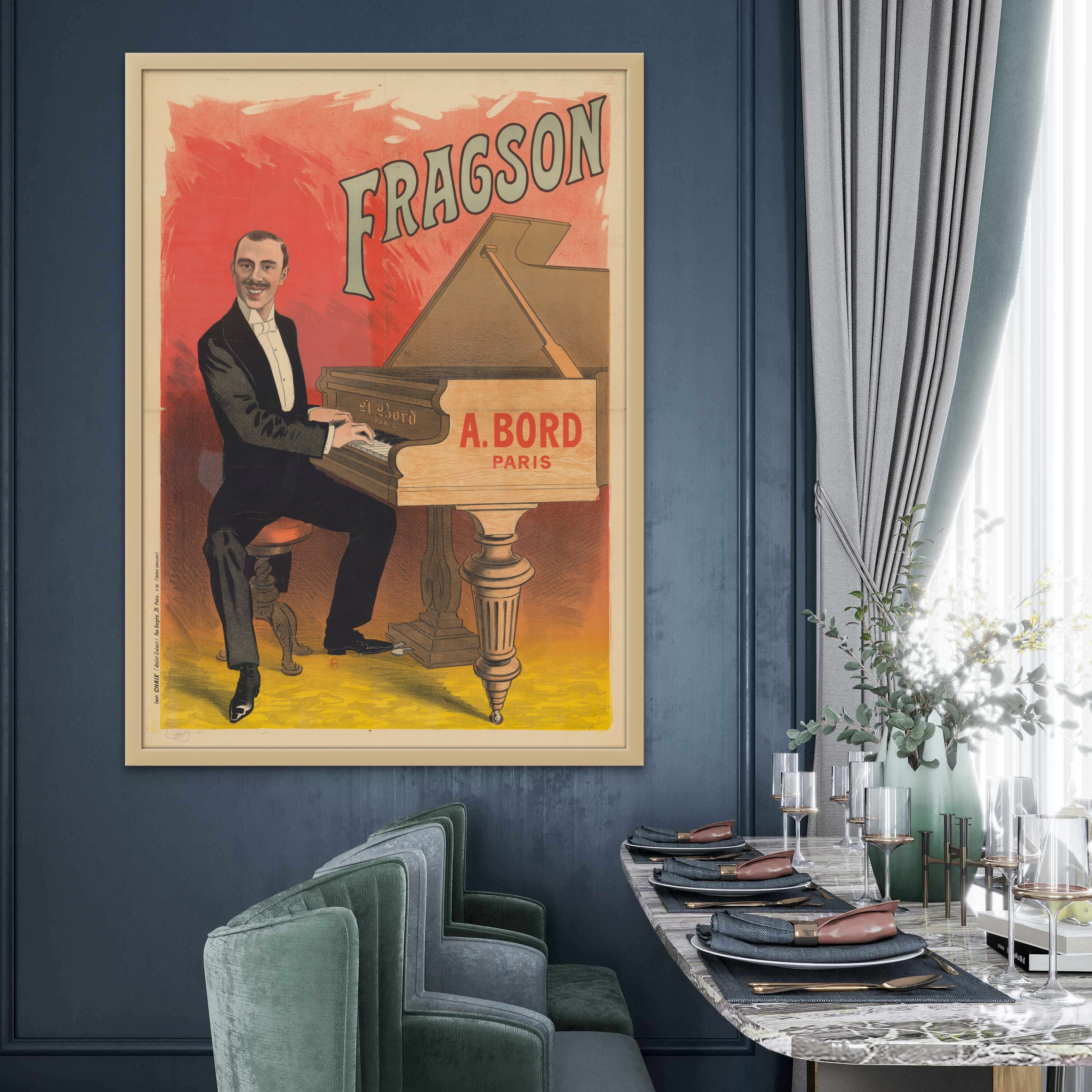 Harry Fragson Music Hall Poster by Émile Tabouret 1890