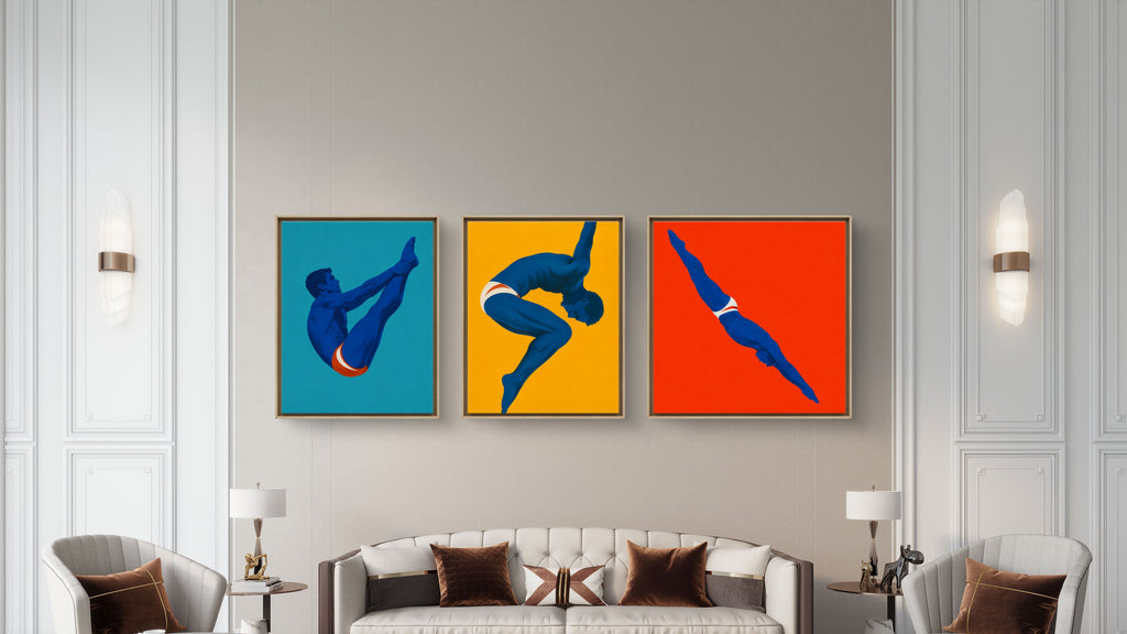 The Diver Series, Poetry of Movement, An Original Artwork by Elliott Best