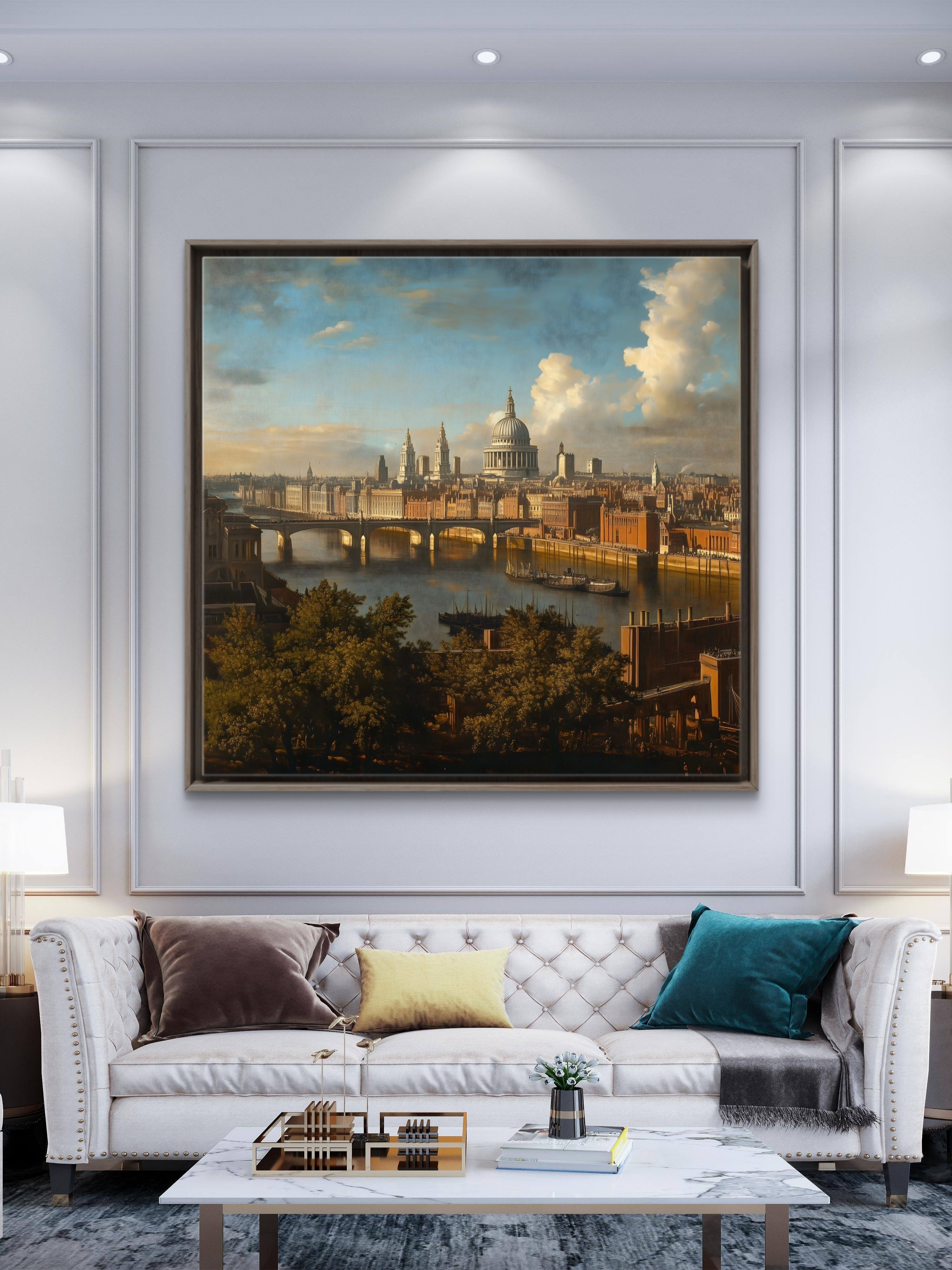 The Thames, the Bridges & St. Paul’s, School of Canaletto