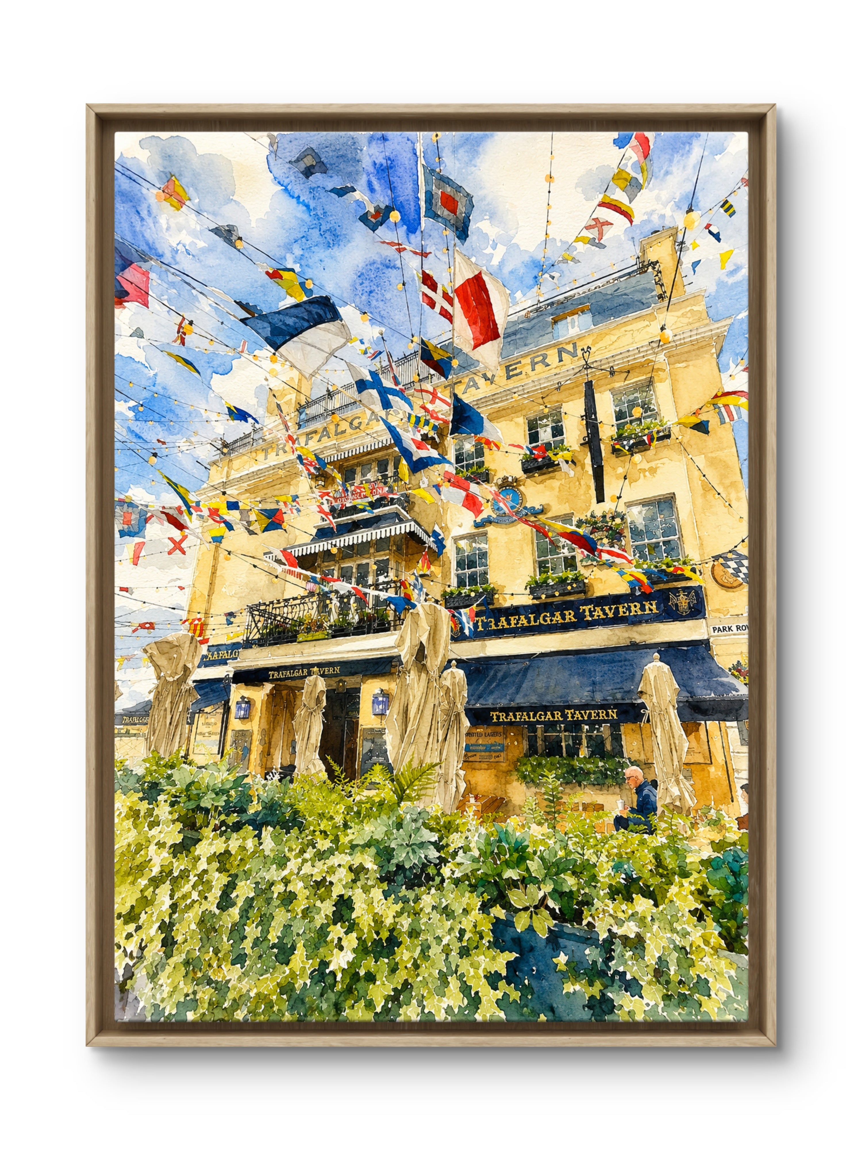 Trafalgar Tavern Greenwich 2024 — An Original Watercolour Study