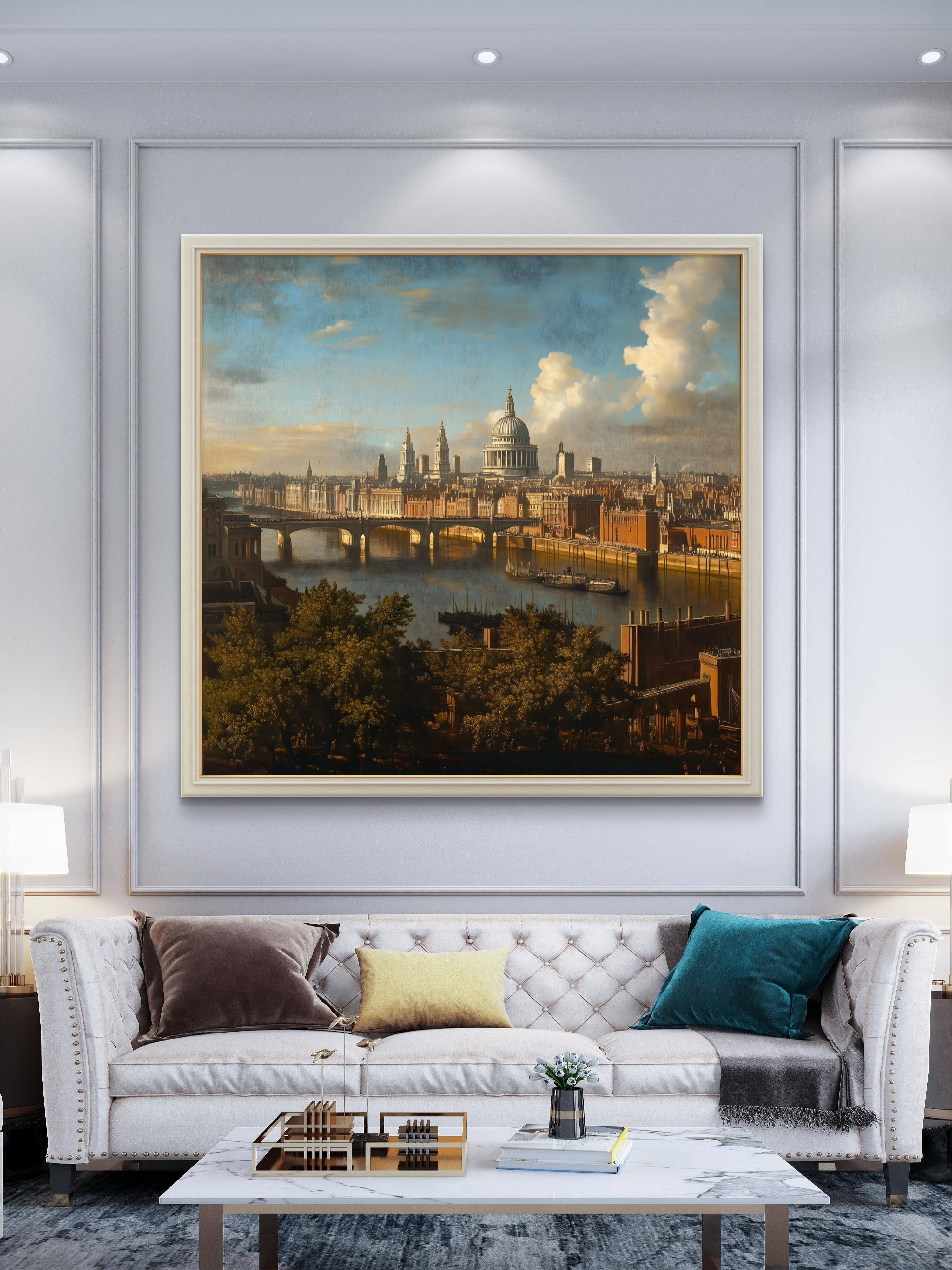 The Thames, the Bridges & St. Paul’s, School of Canaletto