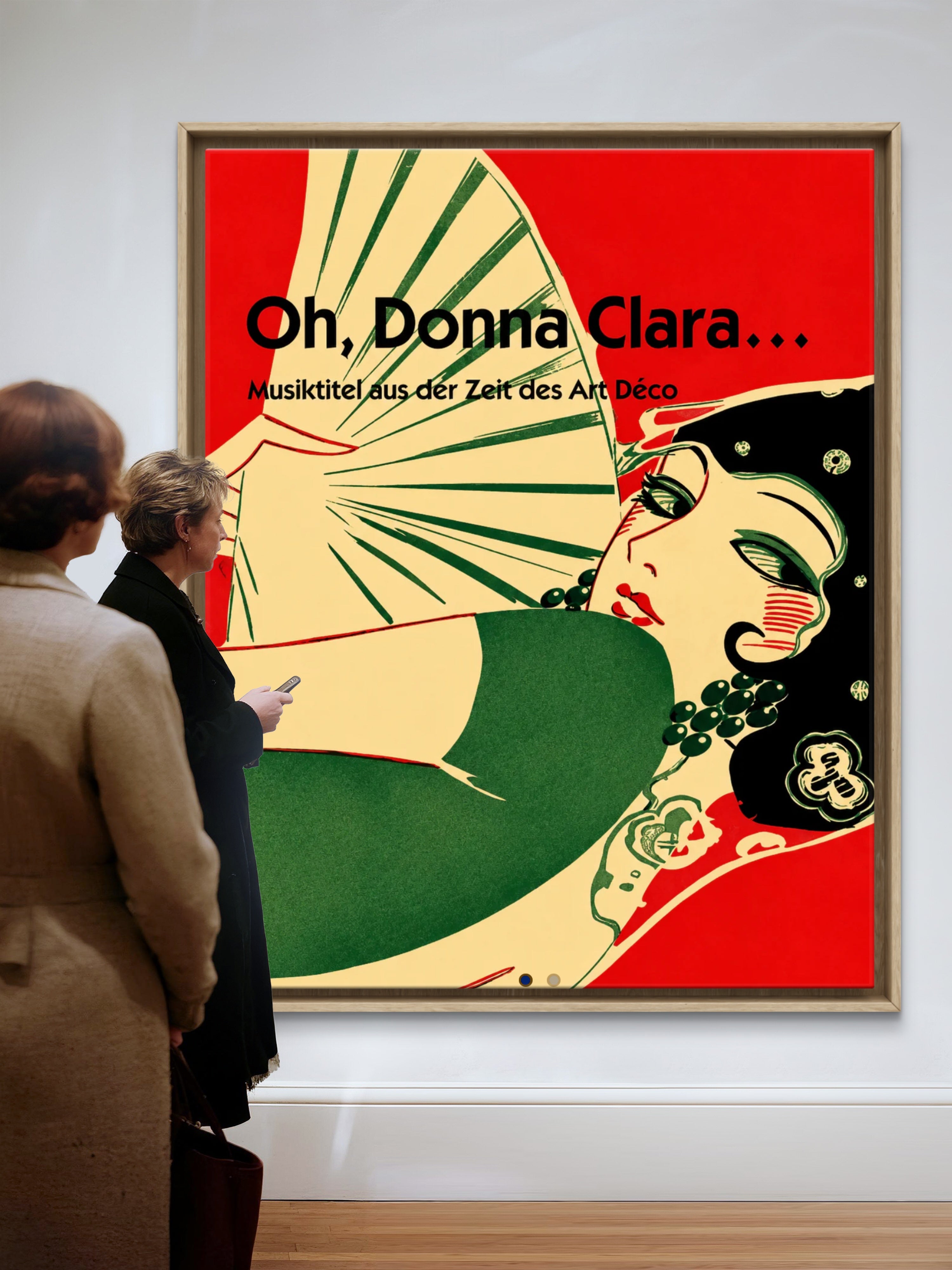 Oh, Donna Clara…, Mid 1920s Art Deco Cabaret Poster, Remastered by Elliott Best