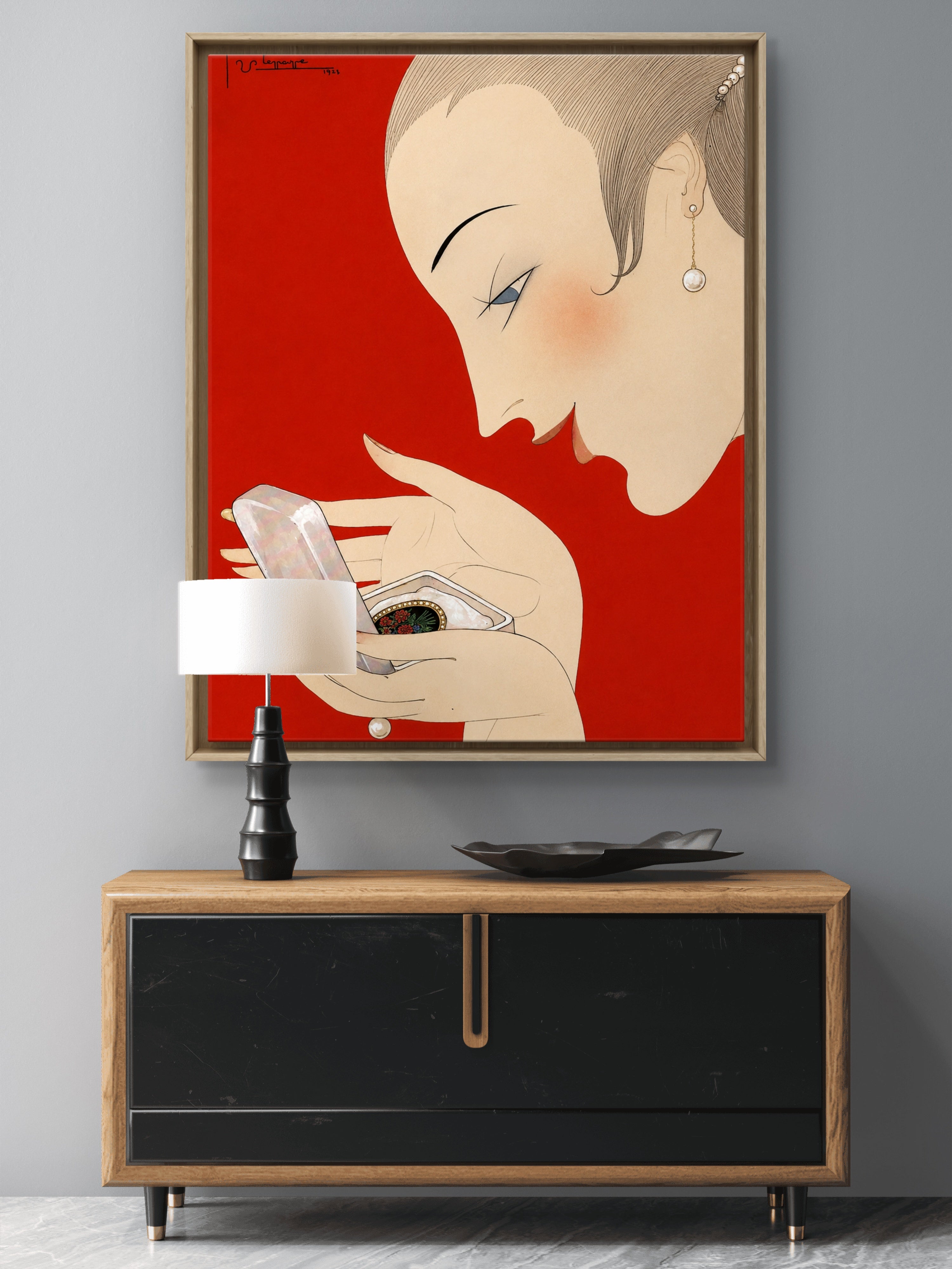 Magic Mirror — 1920s Beauty Illustration