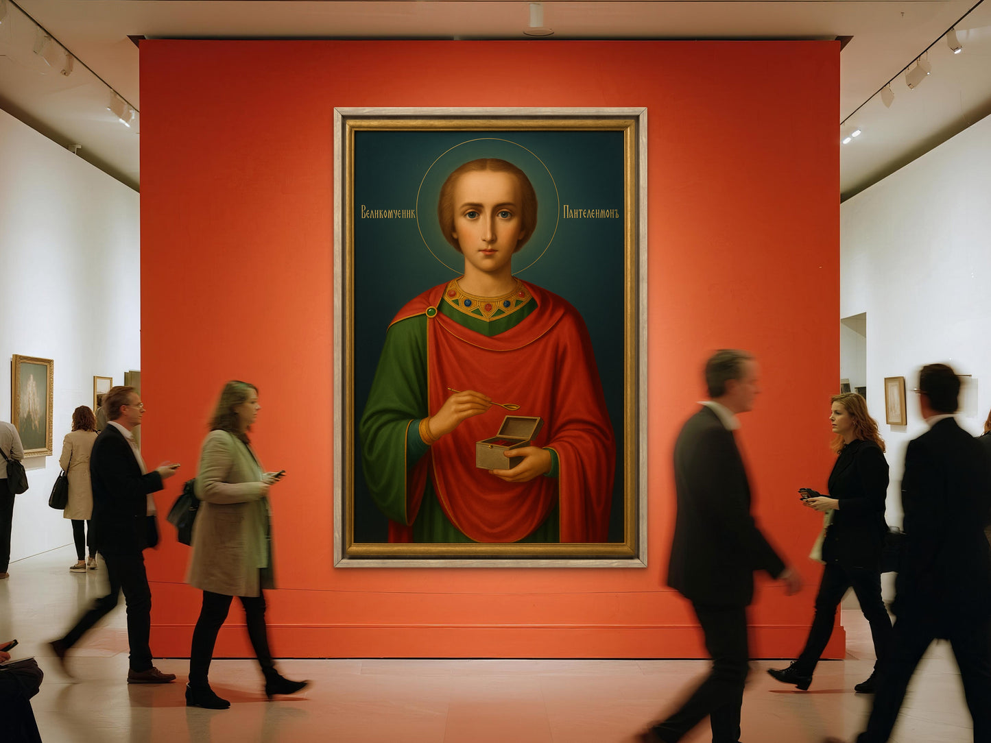 Saint Panteleimon, Patron Saint of healing, Russian Orthodox Icon