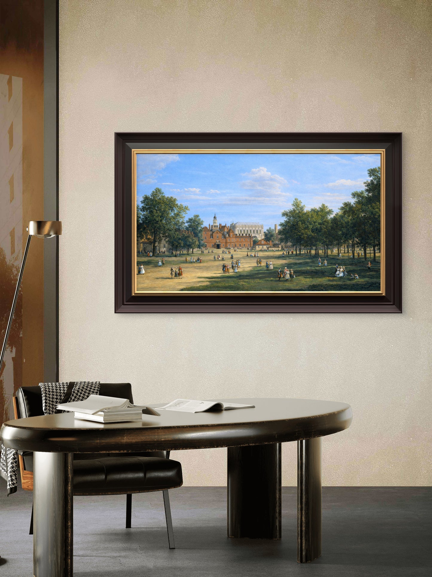 The Old Horse Guards and the Banqueting House from St James's Park, by Canaletto