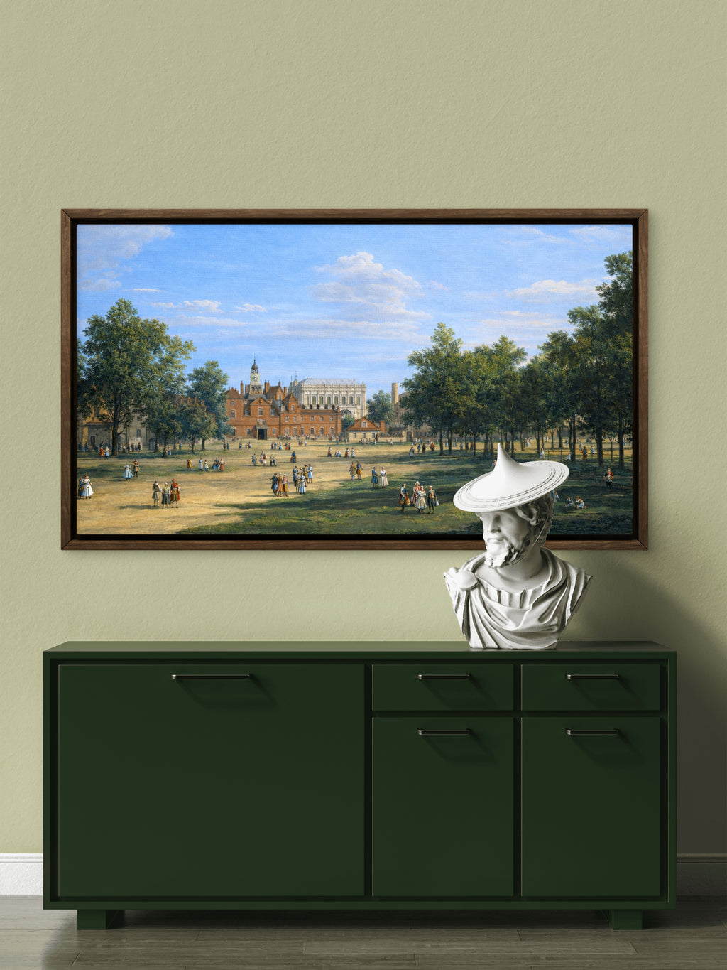 "The Old Horse Guards, and the Banqueting House from St James's Park by Canaletto," remastered in the Elliott Best Studio.
