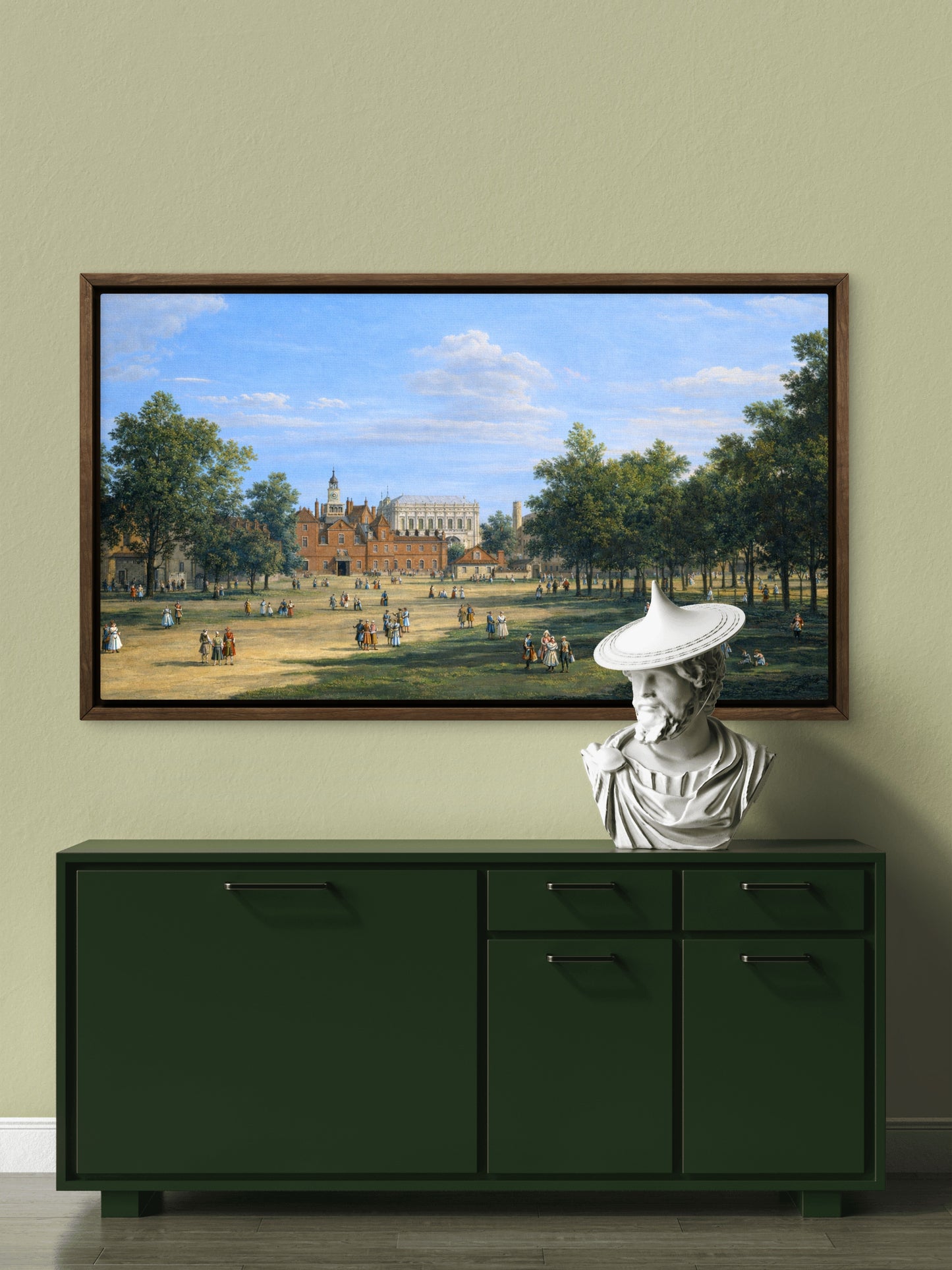 The Old Horse Guards and the Banqueting House from St James's Park, by Canaletto