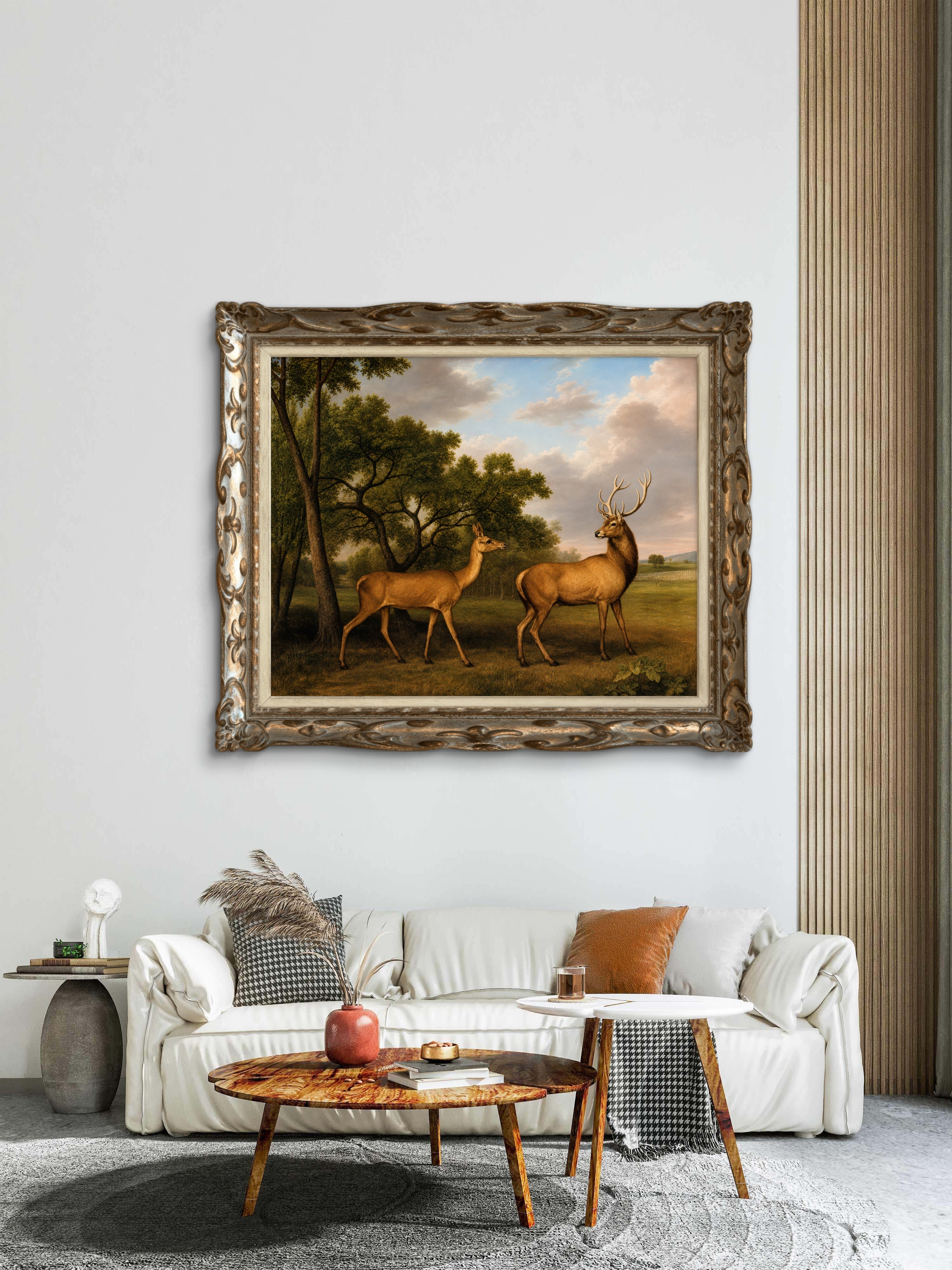 Stubbs, George (1724-1806) - Red deer stag & hind 1792