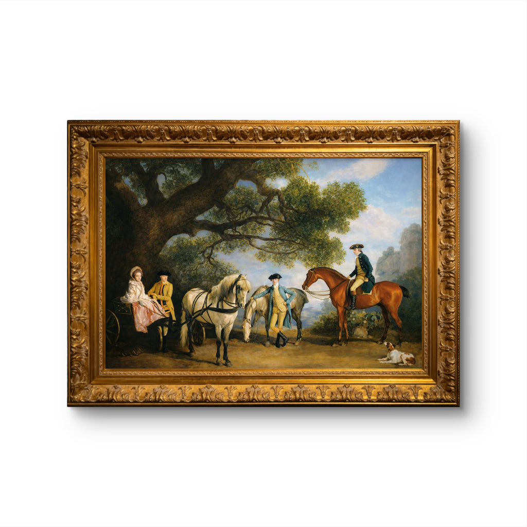 Stubbs, George (1724-1806) - The Melbourne & Milbanke families 1769-70