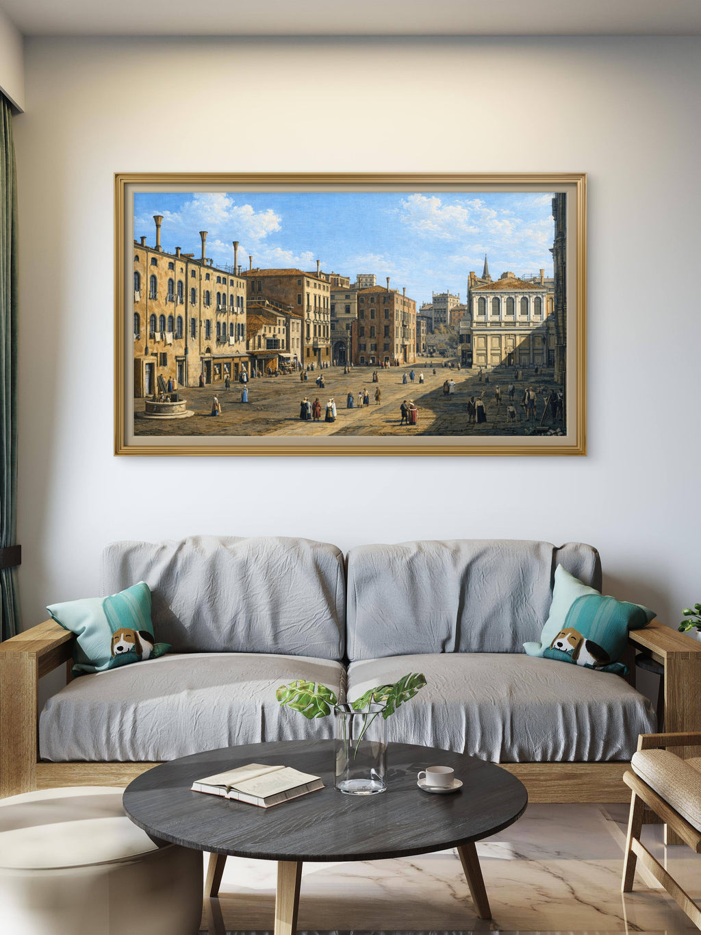 Campo San Giacomo di Rialto, Venice, by Canaletto