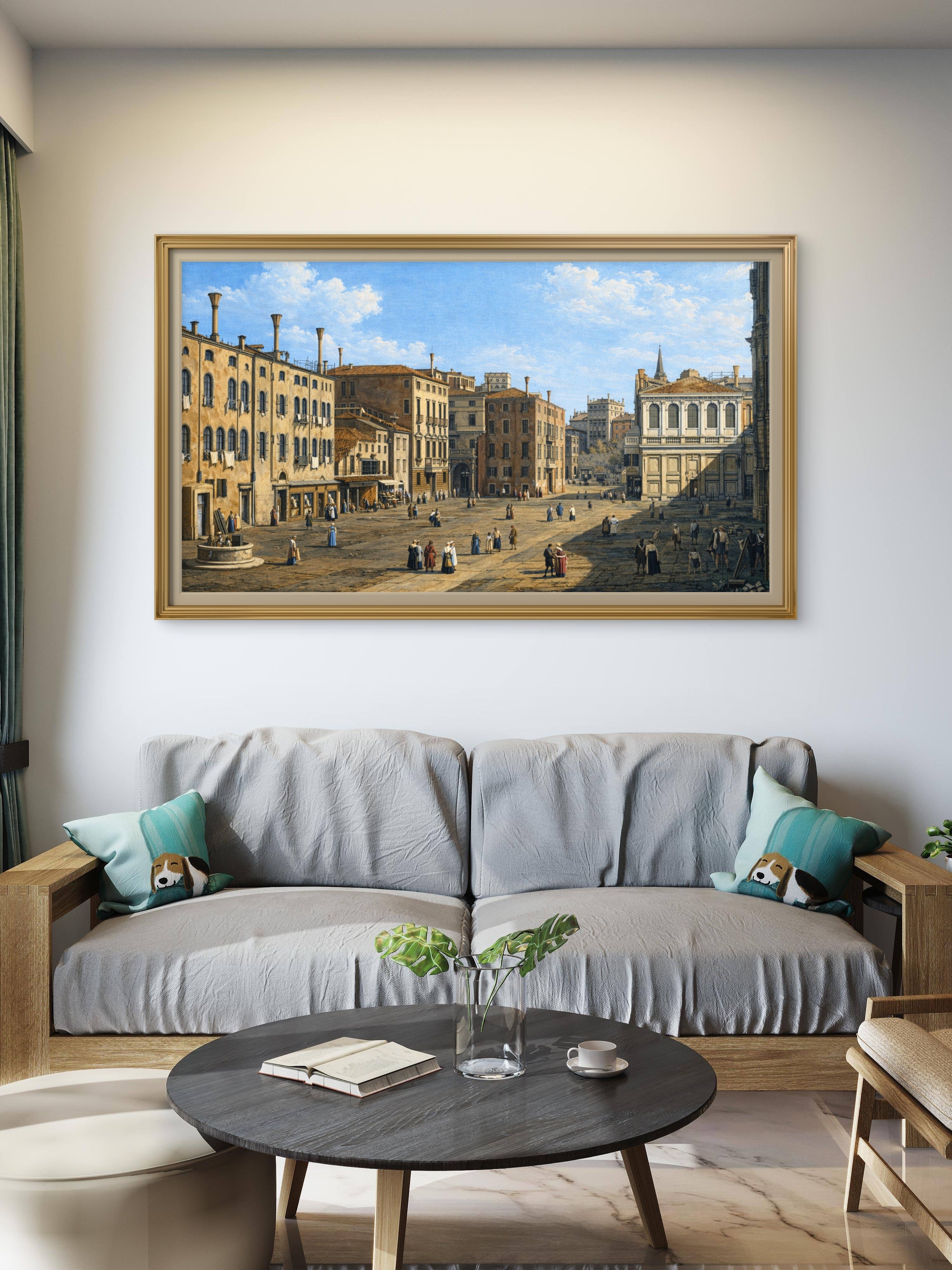 Campo San Giacomo di Rialto, Venice, by Canaletto