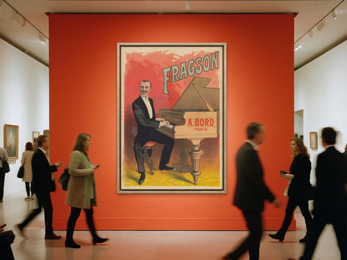 "Harry Fragson Music Hall Poster by Émile Tabouret 1890," remastered in the Elliott Best Studio.