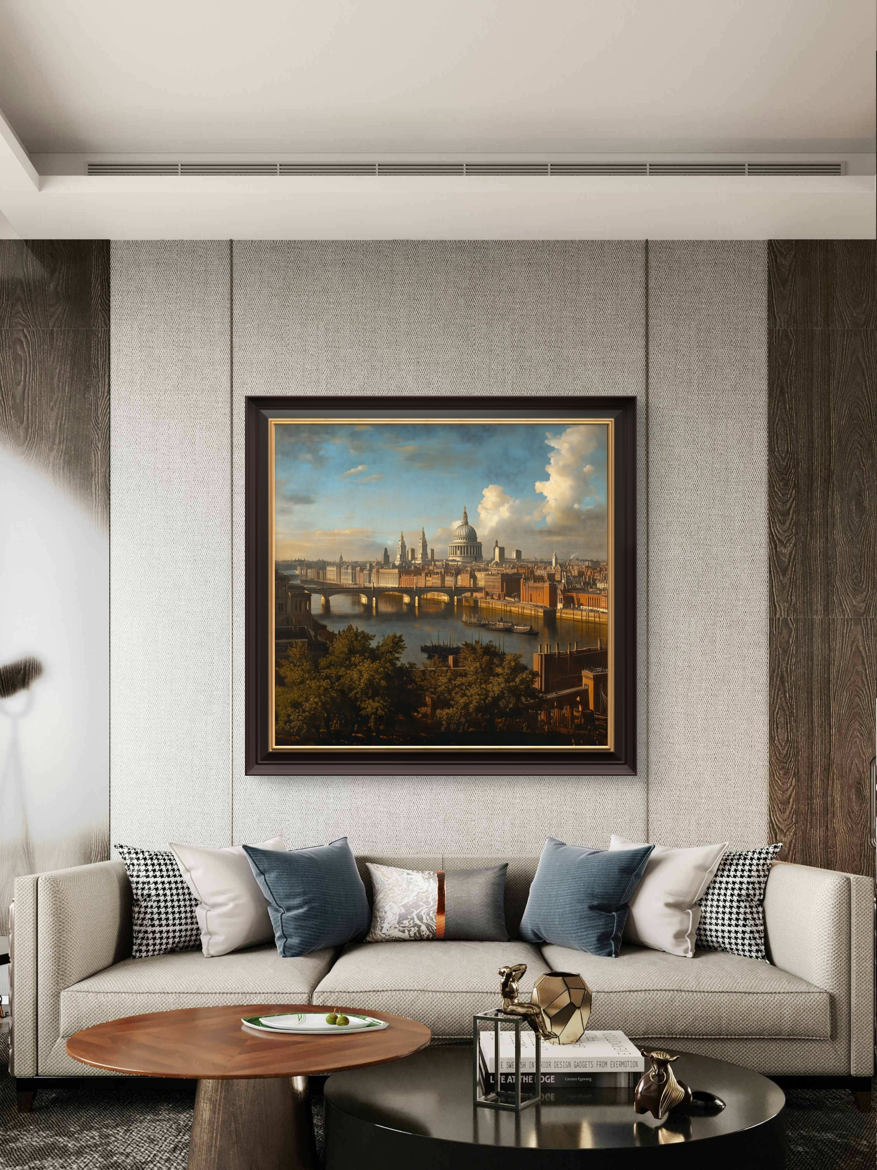The Thames, the Bridges & St. Paul’s, School of Canaletto