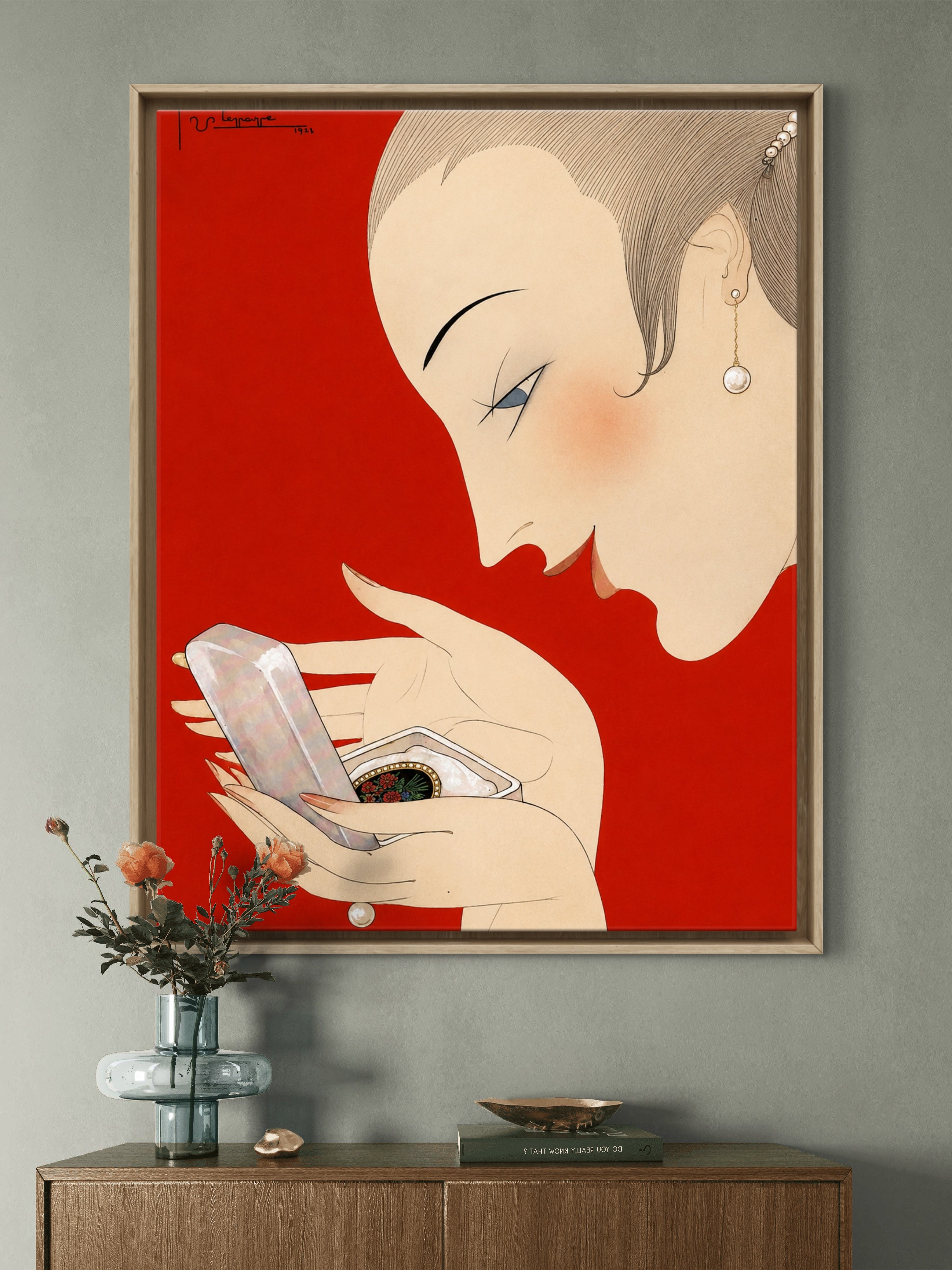 Magic Mirror — 1920s Beauty Illustration