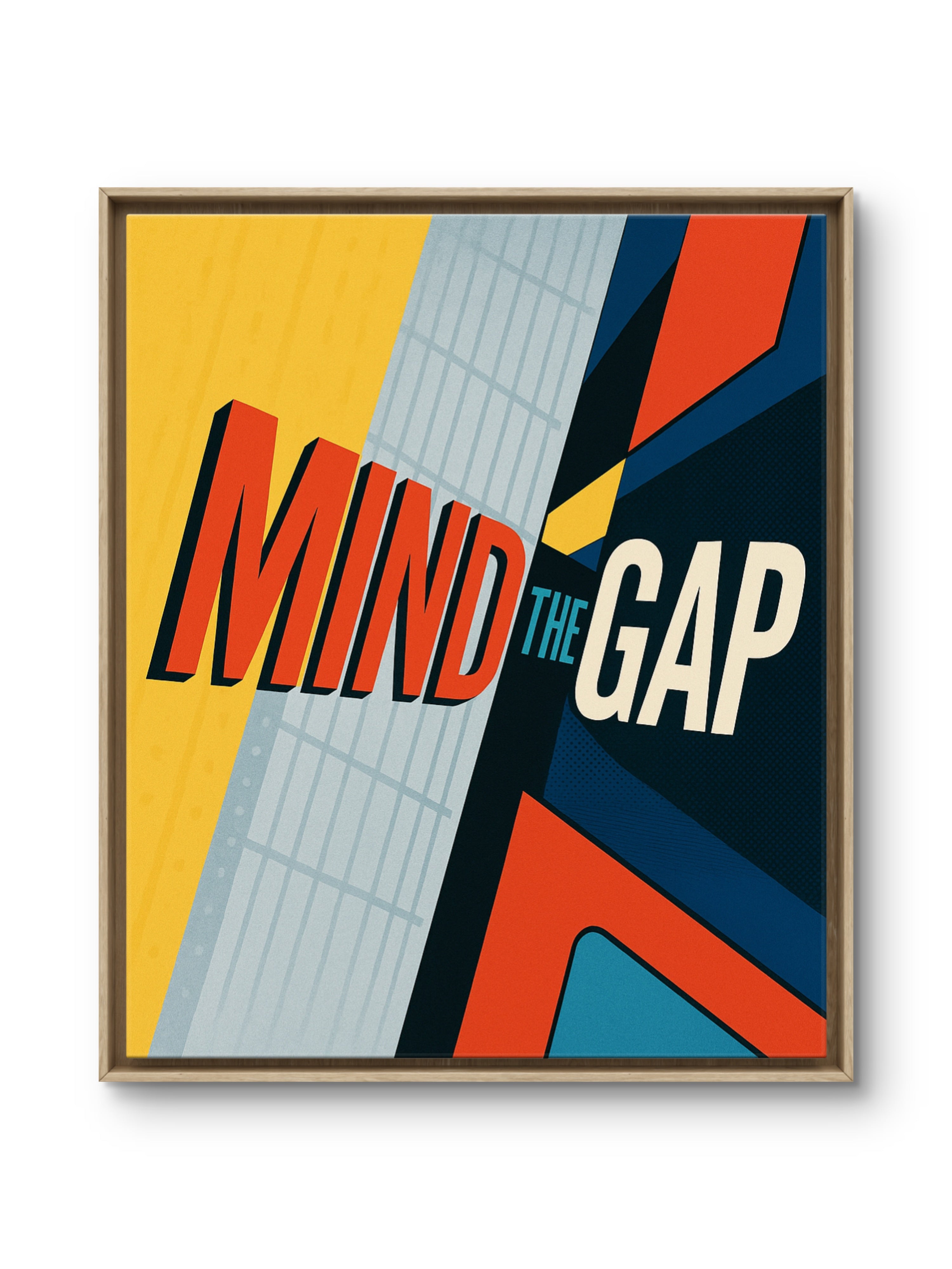 Mind the Gap — 1960s London Underground Graphic Sign Fine Art Print