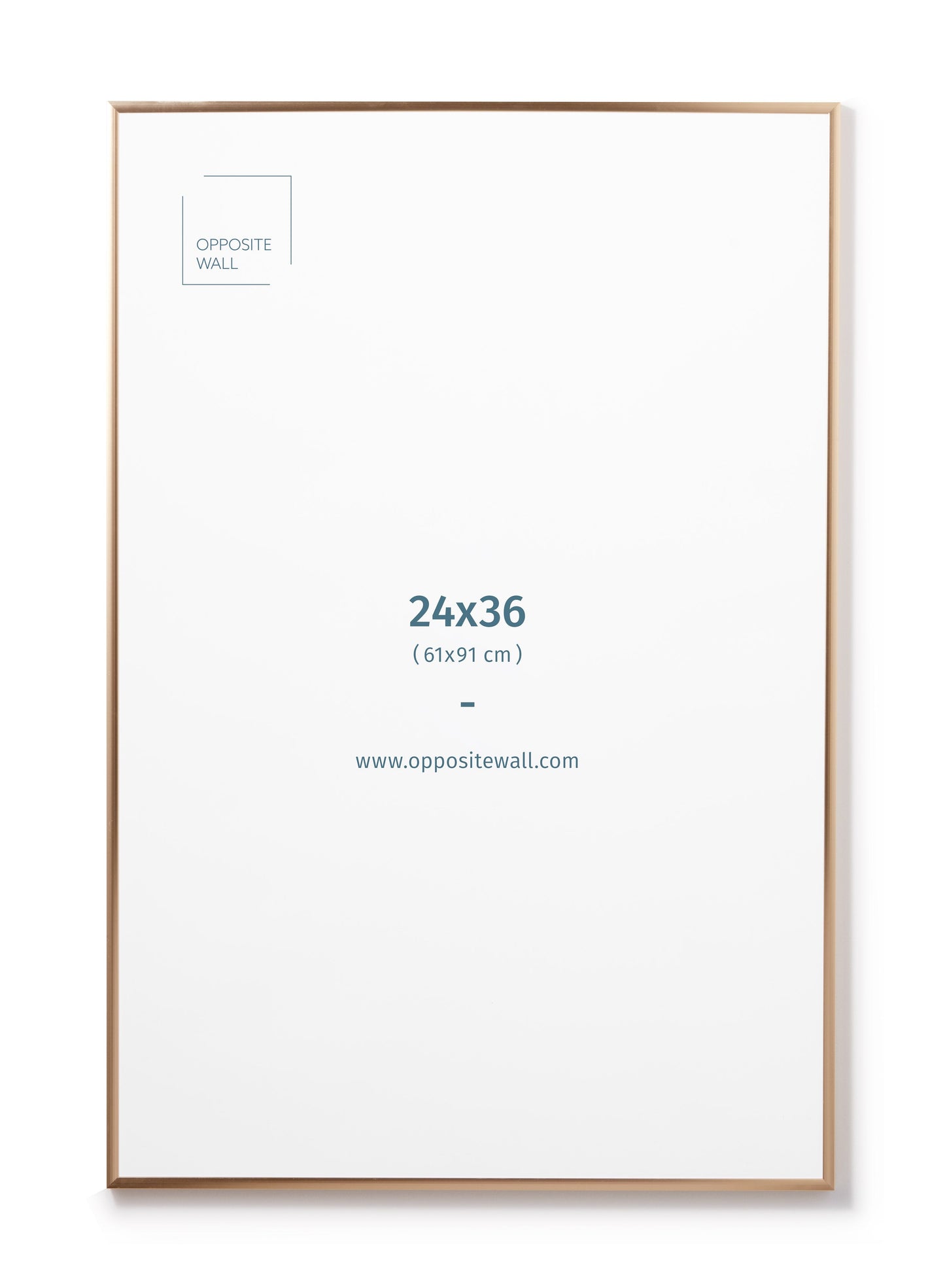 Gold Metal Frame, 24x36 in | 61x91 cm