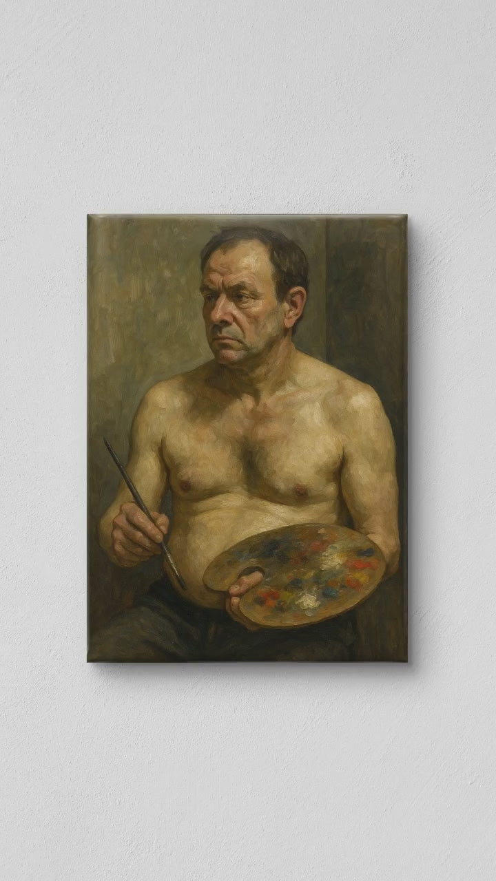 The Painter - Post-War Figurative Realism Portrait