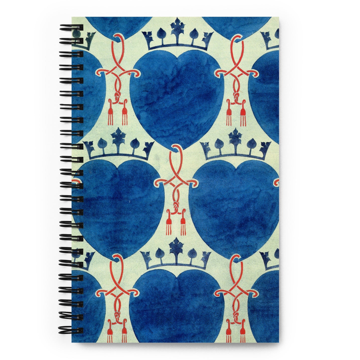 Spiral notebook featuring The Union of Hearts," by C.F.A. Voysey, 1899.