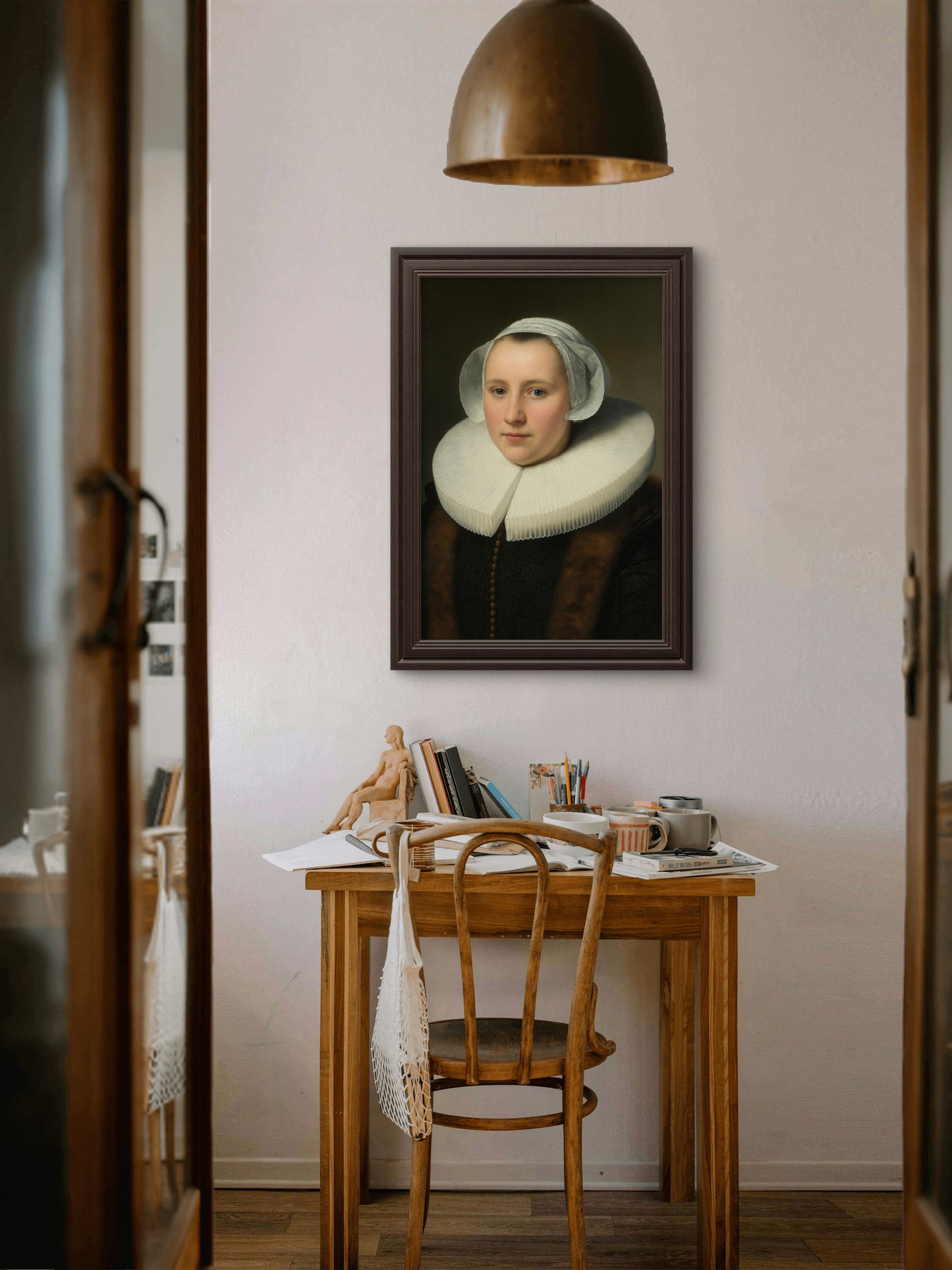 Portrait of Margriet Benningh) attributed to Nicolaes Eliasz.Pickenoy (c. 1639)